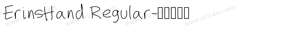 ErinsHand Regular字体转换